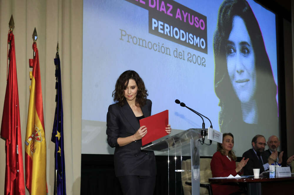 La presidenta de la Comunidad de Madrid, Isabel Díaz Ayuso. EFE/ Zipi Aragón