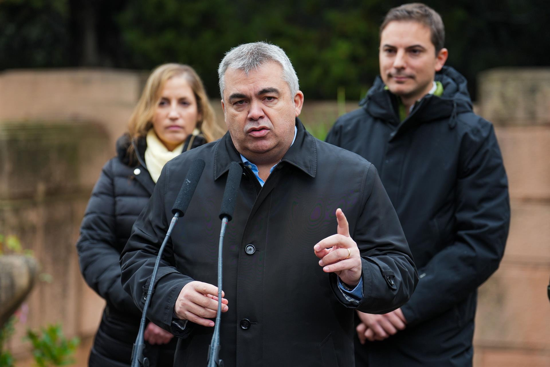 El exsecretario de Organización del PSOE, Santos Cerdán, en un acto de homenaje al fundador del PSOE y de la UGT, Pablo Iglesias Posse. EFE/ Borja Sánchez Trillo.