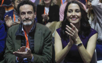 La exlíder de Ciudadanos (Cs), Inés Arrimadas, junto al portavoz adjunto de Ciudadanos en el Congreso, Edmundo Bal, durante la VI Asamblea del partido. EFE/Fernando Alvarado.