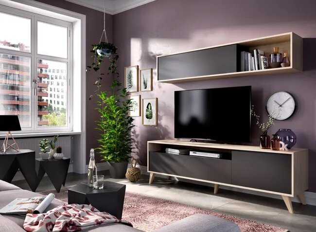 El mueble de salón de la serie Ada, disponible en Leroy Merlin.