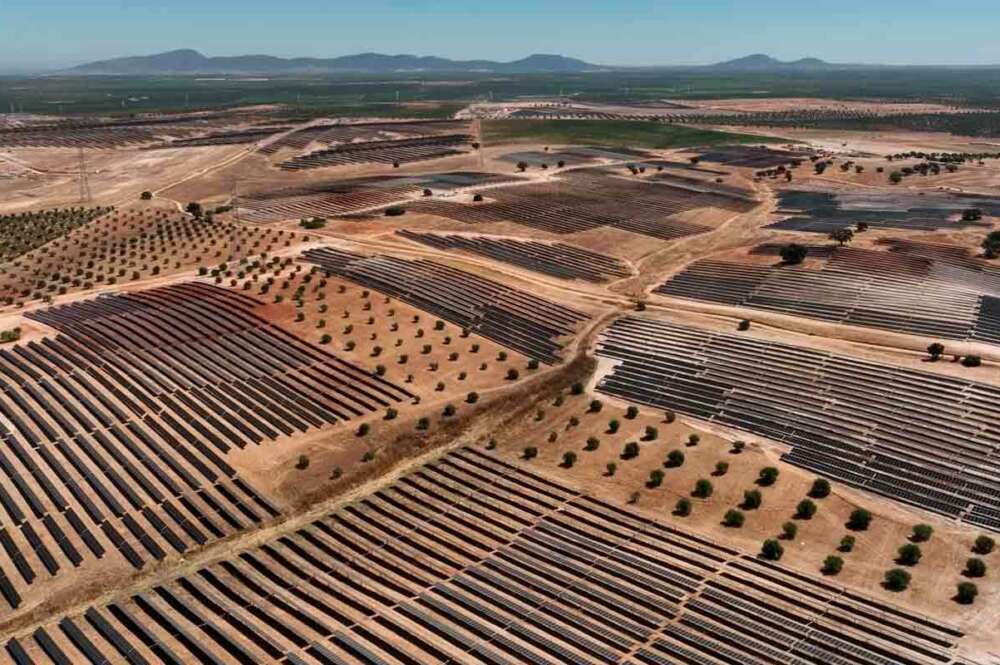 Complejo fotovoltaico de Acciona en Extremadura. Foto: Acciona.