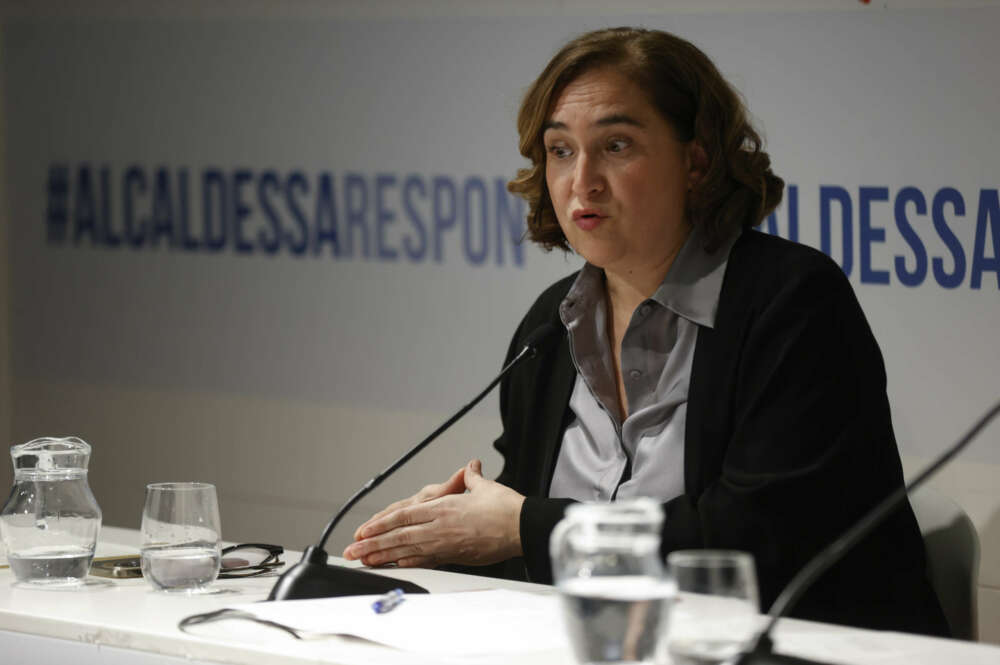 La alcaldesa de Barcelona y líder de Barcelona en Comú, Ada Colau. EFE/ Toni Albir