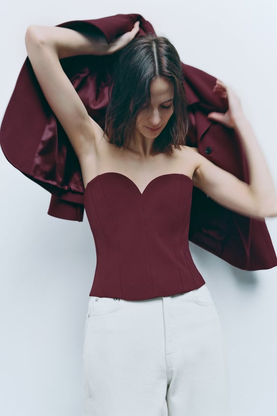 top bustier zara