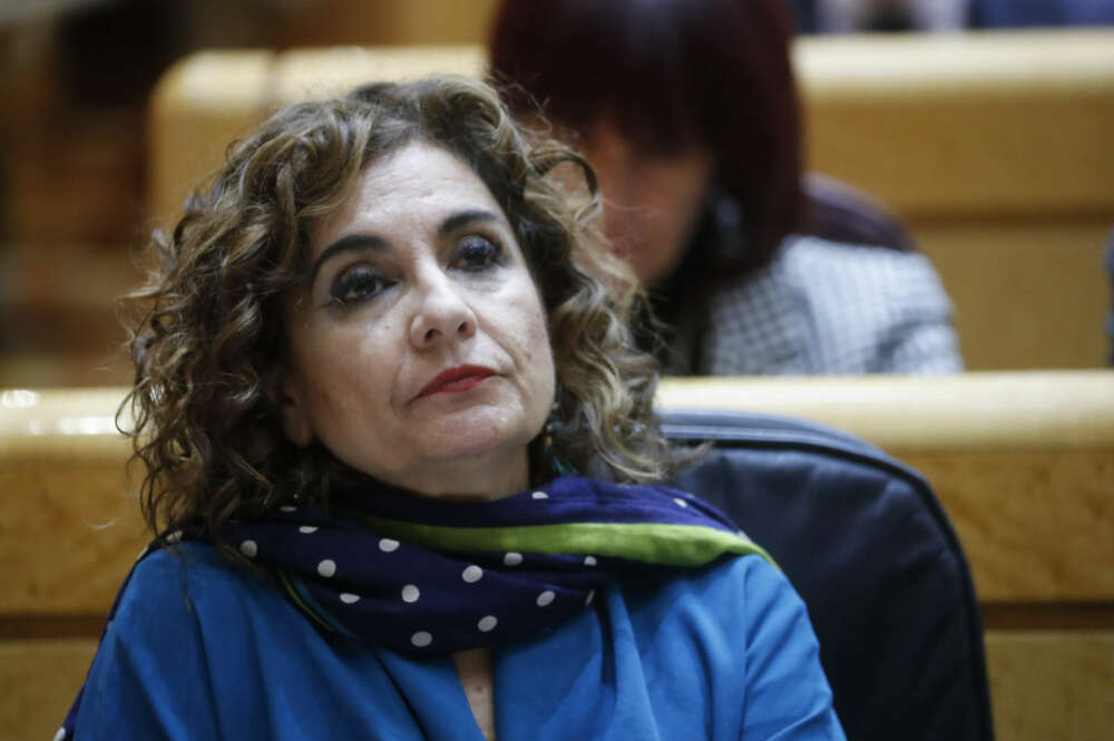 La ministra de Hacienda, Maria Jesús Montero. EFE/ Zipi