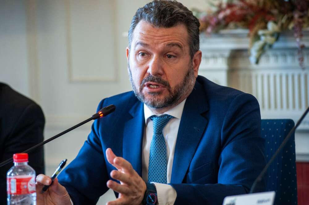 Rodrigo Buenaventura, presidente de la CNMV, durante su intervención en el curso de verano organizado por la APIE en la UIMP de Santander.