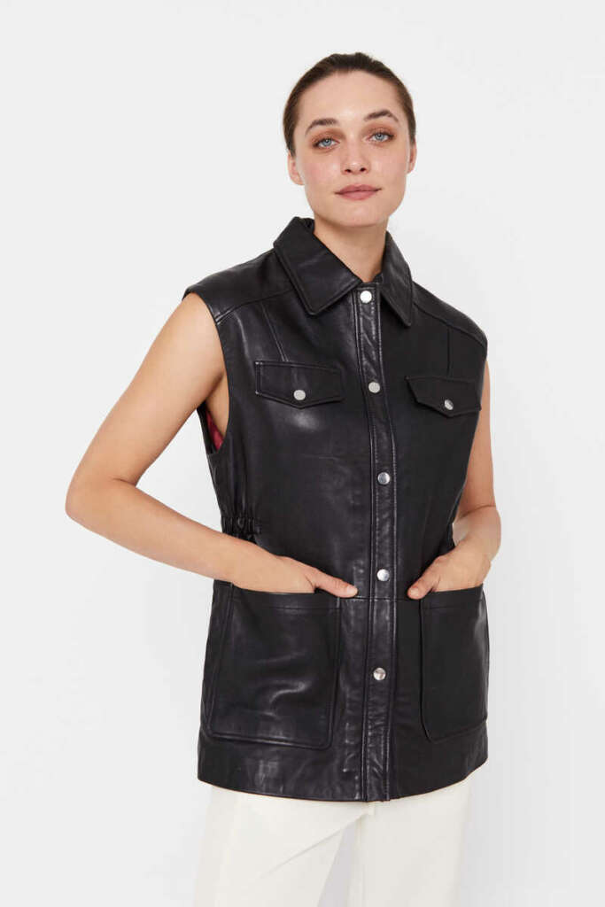 chaleco biker cortefiel