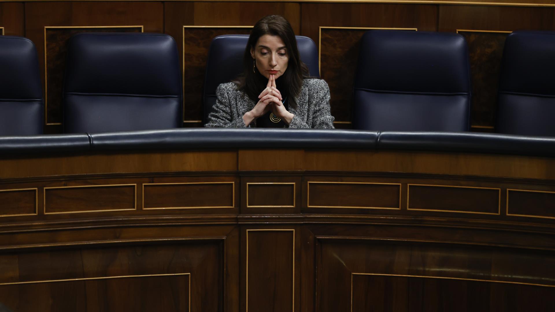 La ministra de Justicia, Pilar Llop, en una imagen de archivo en el Congreso. EFE/ J.C. Hidalgo