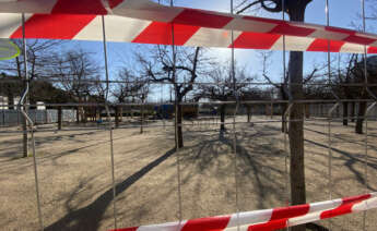 Almeida enfada a los vecino de Madrid Río. El parque está cortado por las obras para construir una parada de la ampliación de la línea 11 del metro./ Noelia Tabanera