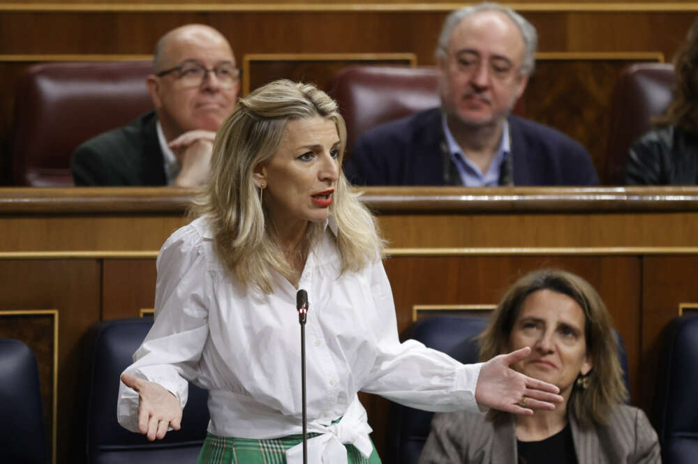 La vicepresidenta segunda del Gobierno y ministra de Trabajo, Yolanda Díaz. EFE/ Juan Carlos Hidalgo