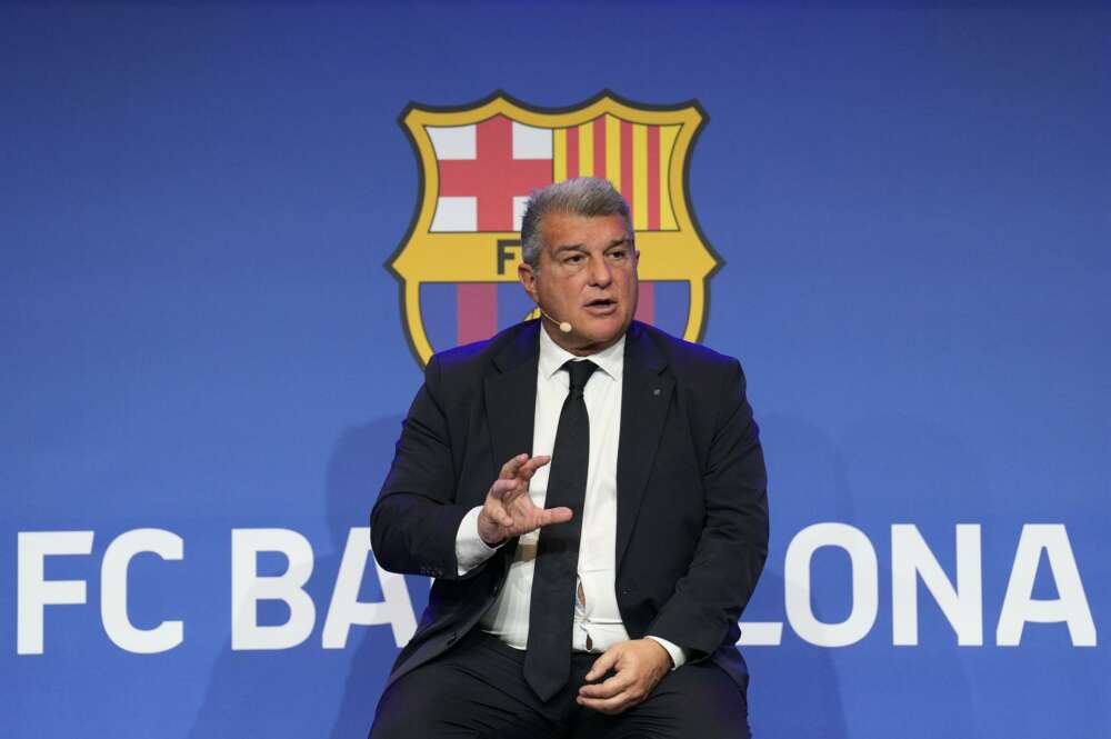 Joan Laporta, presidente del Barça. EFE