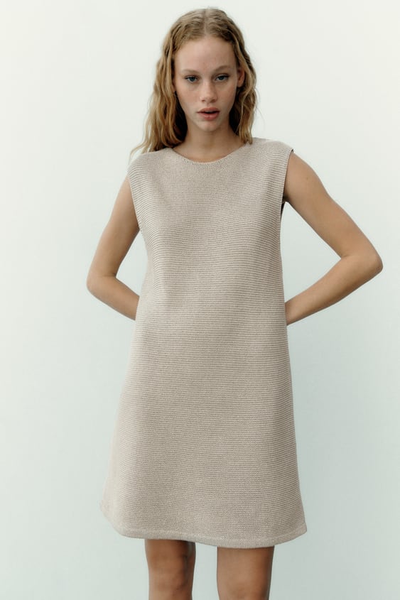 vestido punto zara