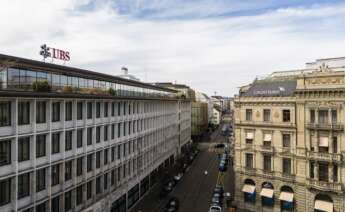Imagen de los edificios de USB y Credit Suisse en Zurich, Suiza. EFE/EPA/MICHAEL BUHOLZER