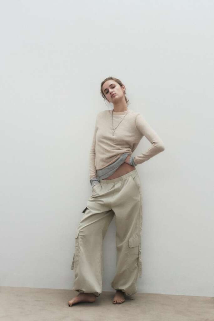 Los pantalones estilo parachute de Zara.