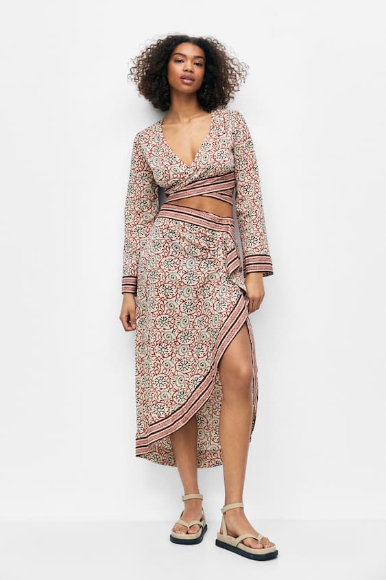 falda pareo Pull&Bear