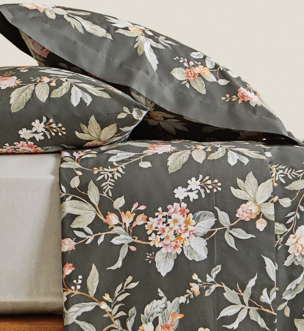 funda nórdica flores zara home