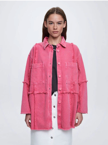 sobrecamisa rosa parfois