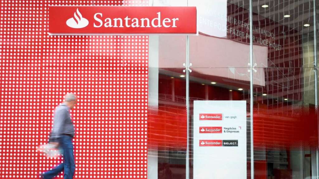 Una oficina de Banco Santander.