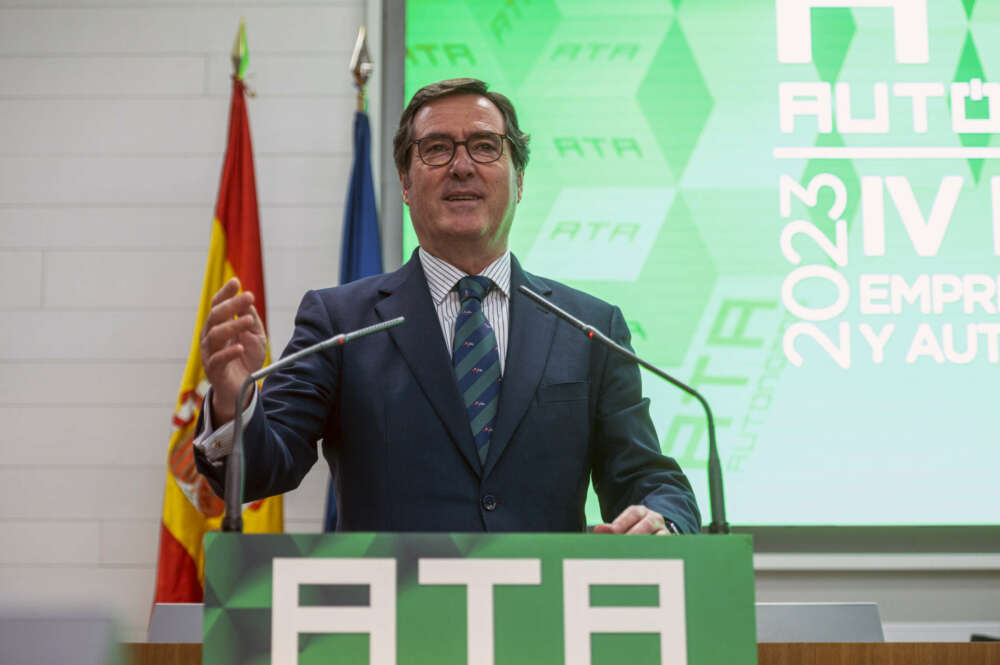 El presidente de CEOE, Antonio Garamendi. EFE/ Fernando Villar