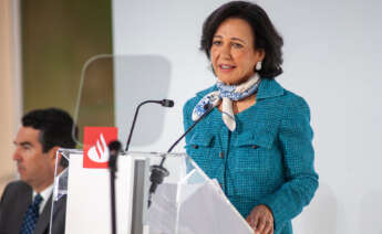 Ana Botín, presidenta de Santander, en la junta de accionistas de la entidad. / Santander