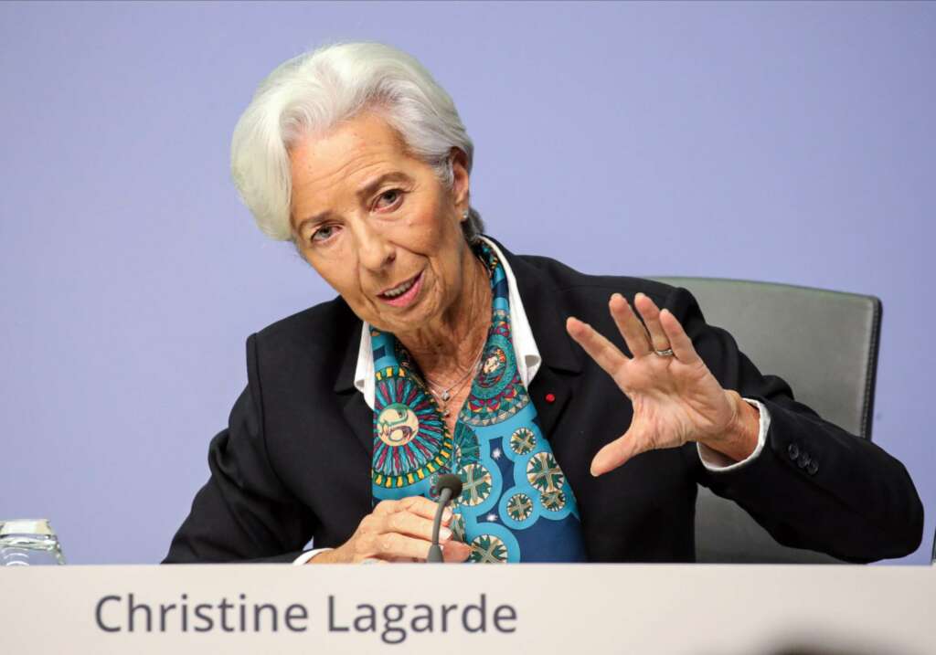 La presidenta del Banco Central Europeo (BCE), Christine Lagarde. Foto: EFE. Unicaja Banco