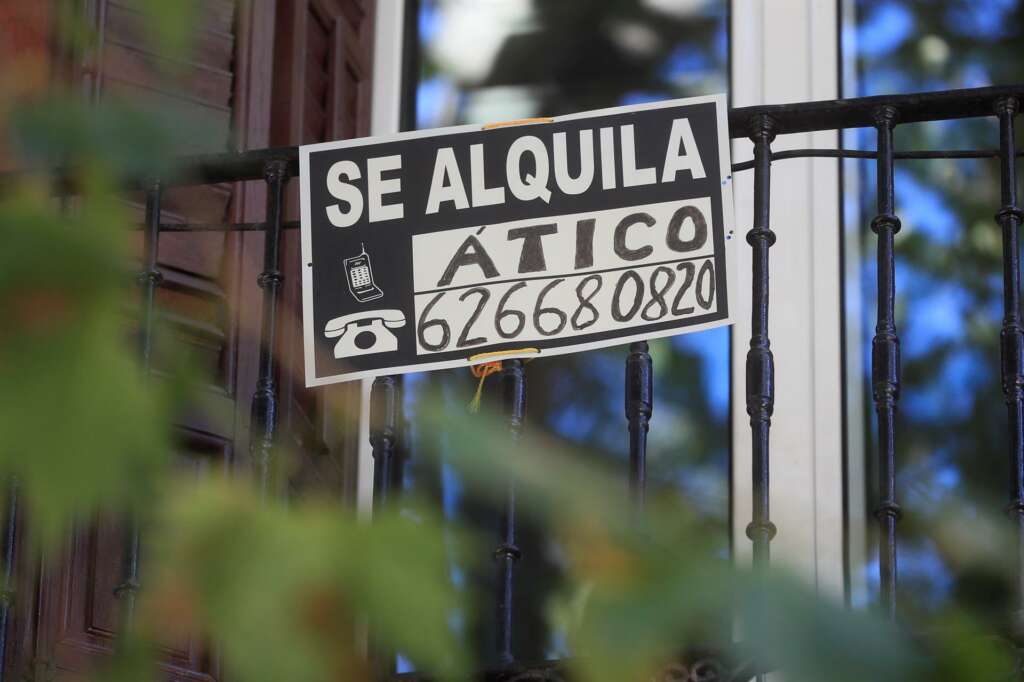 Una vivienda en alquiler. Foto Fernando Alvarado - EFE