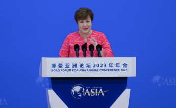 La presidenta del FMI, Kristalina Georgieva. EFE/EPA/XINHUA / PU XIAOXU