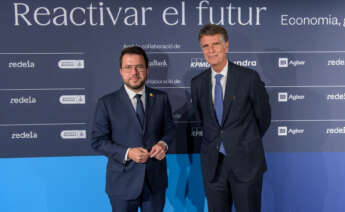 Pere Aragonès y Jaume Guardiola. Imagen: Cercle d'Economia