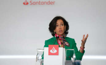 MADRID, 02/02/2023.- La presidenta del Banco Santander, Ana Botín, anuncia los resultados del año 2022, este jueves en Madrid. EFE/ Juan Carlos Hidalgo