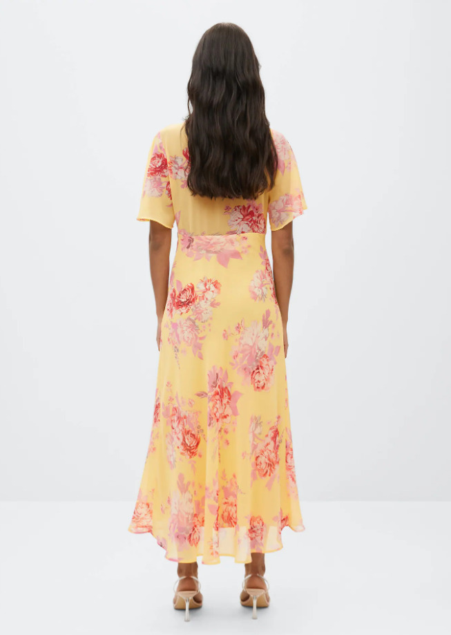 El vestido midi de Mango con estampado floral