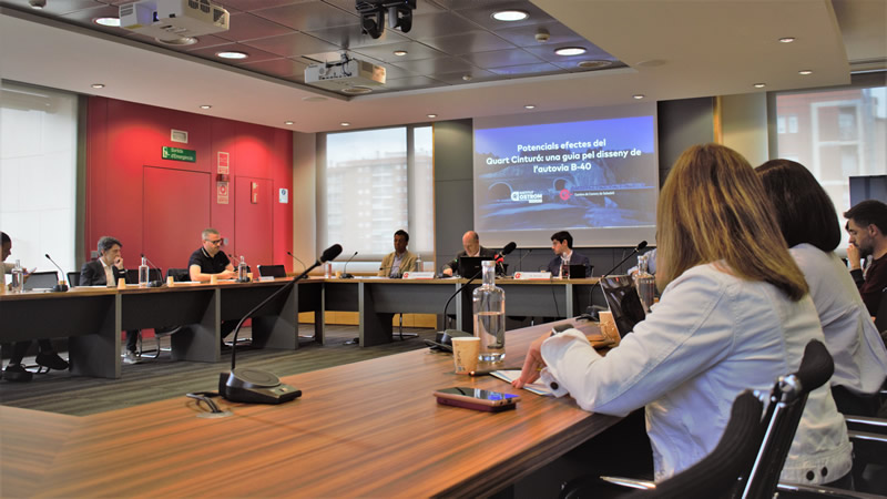 Presentación del informe elaborado por el Institut Ostrom para la Cambra de Comerç de Sabadell. Foto:  Cambra de Comerç de Sabadell.