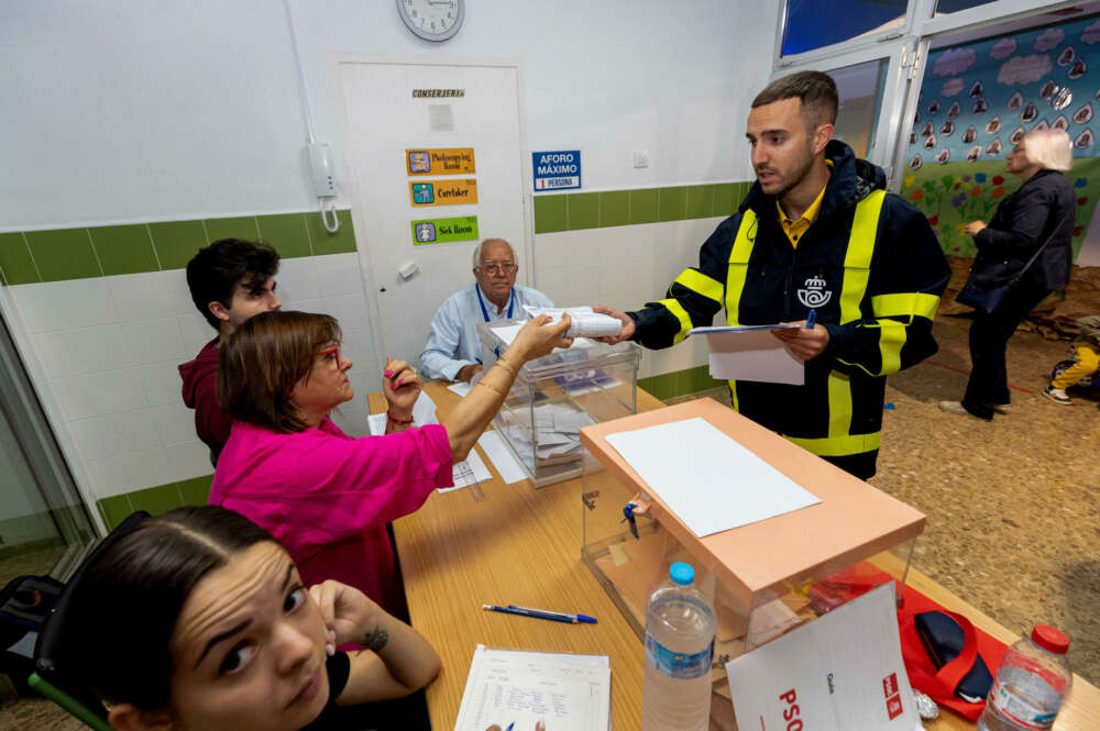 El presidente del Gobierno, Pedro Sánchez, convoca elecciones para el 23 de julio. EFE/Marcial Guillén