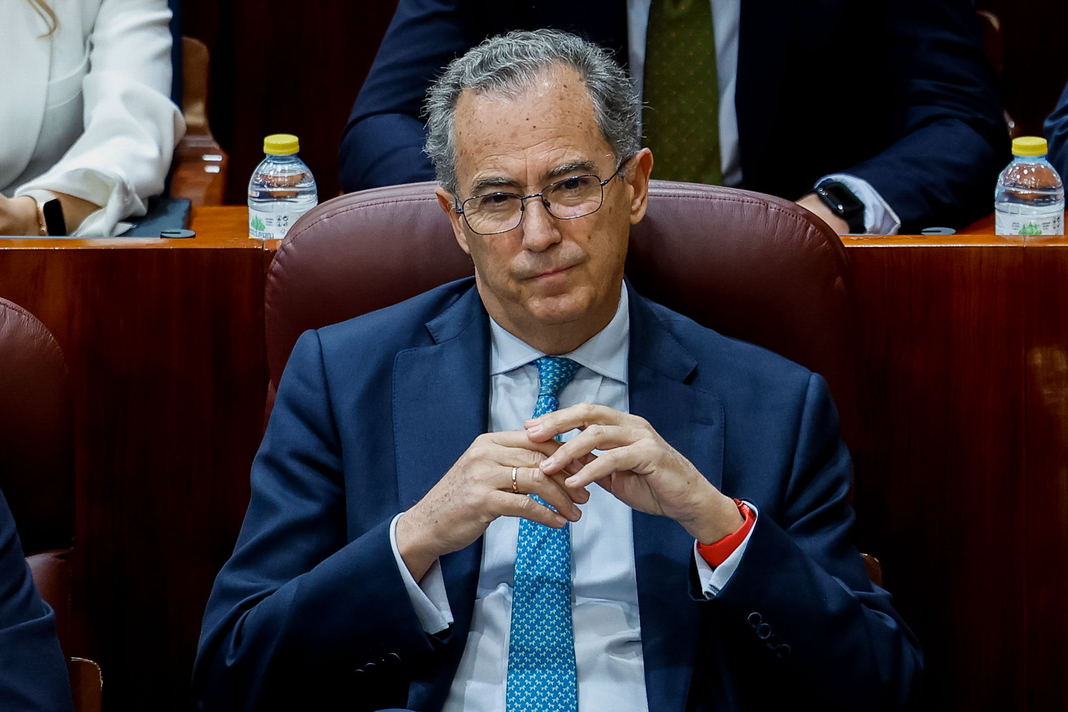 MADRID, 16/03/2023.-Enrique Ossorio, vicepresidente de la Comunidad de Madrid, durante el pleno de la Asamblea de Madrid, este jueves en Madrid.-EFE/Daniel González