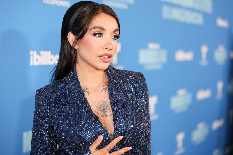 María Becerra en photocall