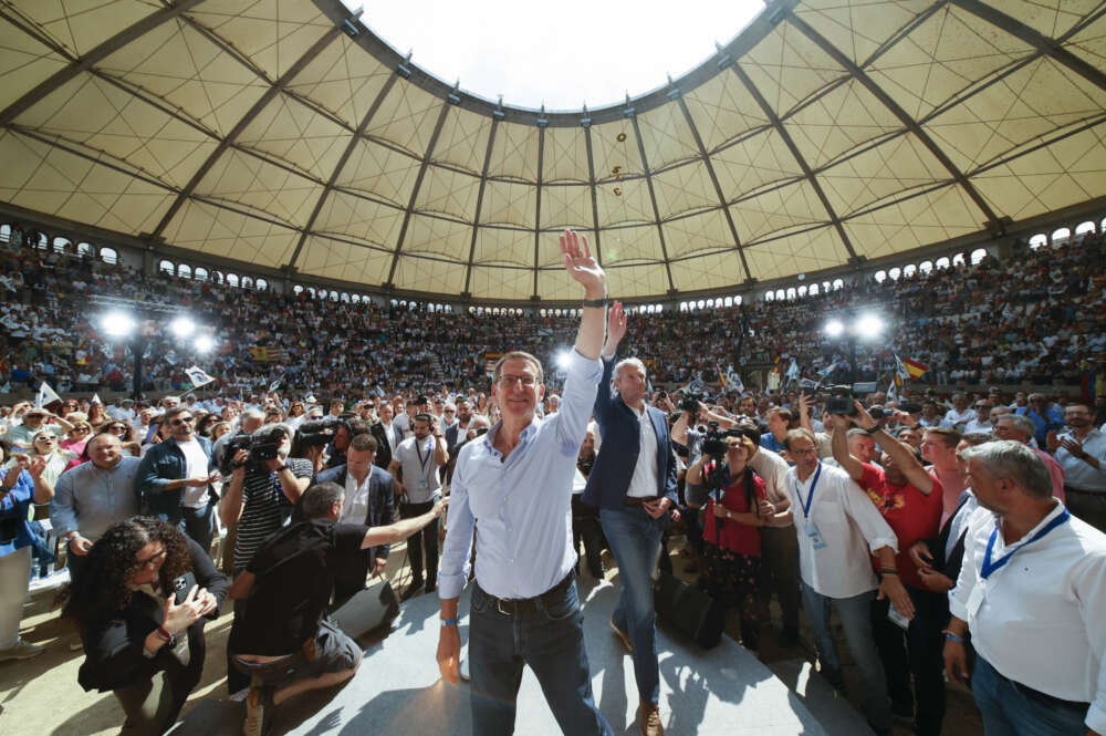 El candidato del PP a la Presidencia del Gobierno, Alberto Núñez Feijóo. EFE/Lavandeira jr