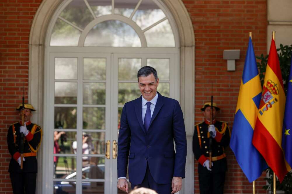 El presidente del Gobierno, Pedro Sánchez en el Palacio de la Moncloa. EFE/ Javier Lizon