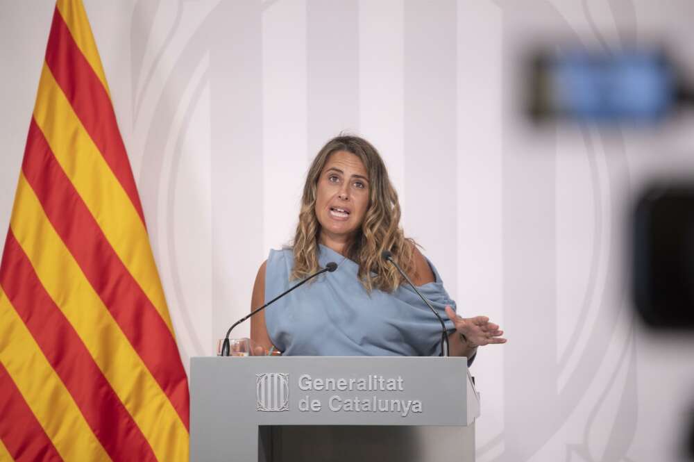 La portavoz de la Generalitat, Patrícia Plaja. Foto: EFE.