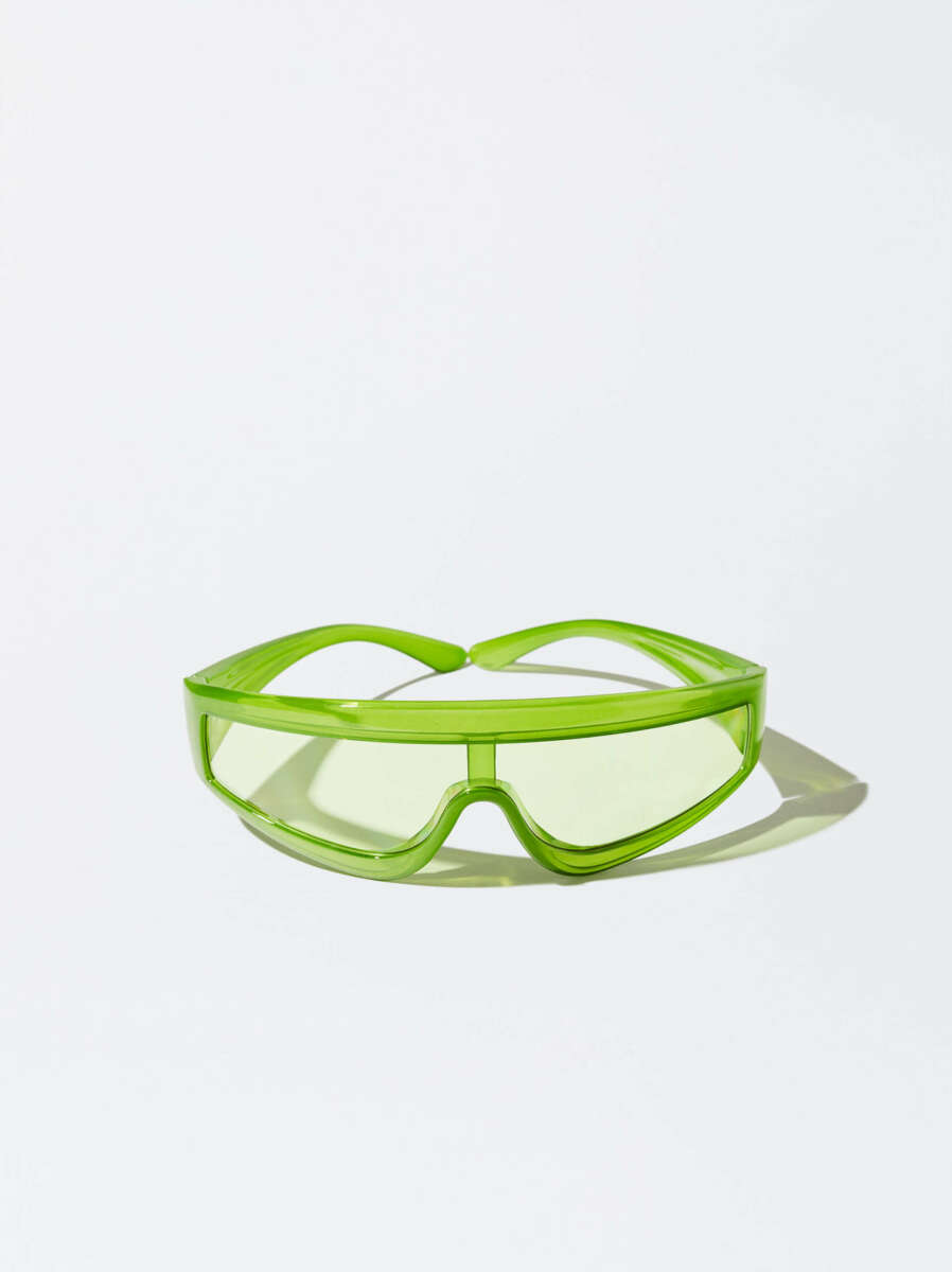 Gafas de sol deportivas verdes
