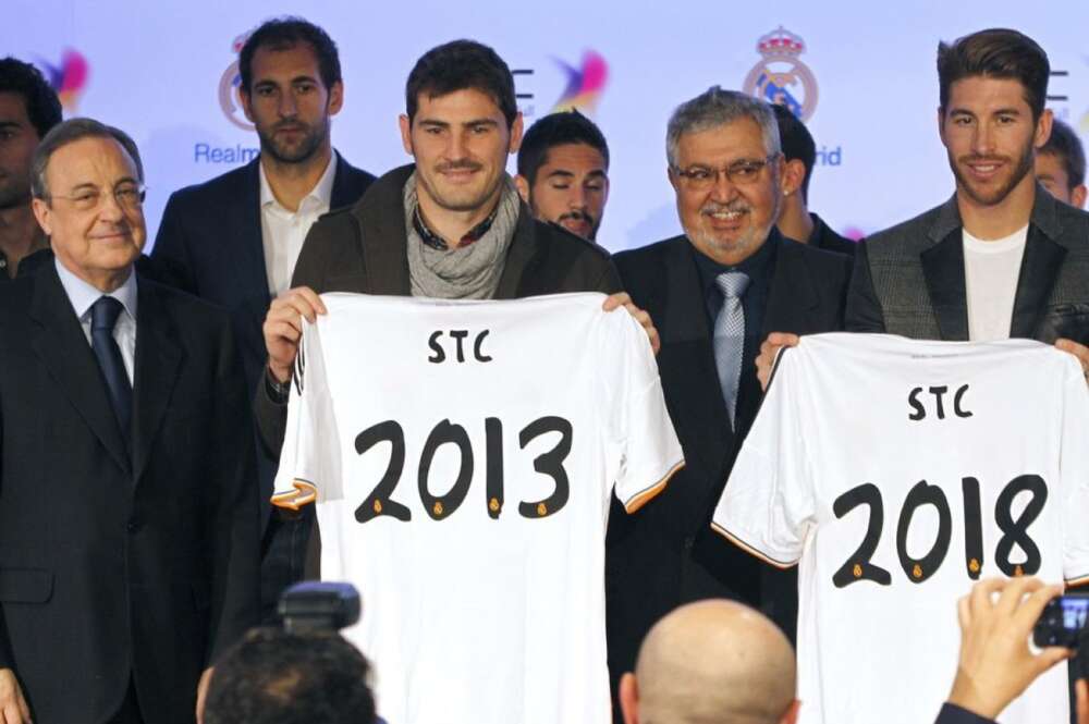 Acuerdo de extensión de patrocinio entre el Real Madrid y STC en 2013