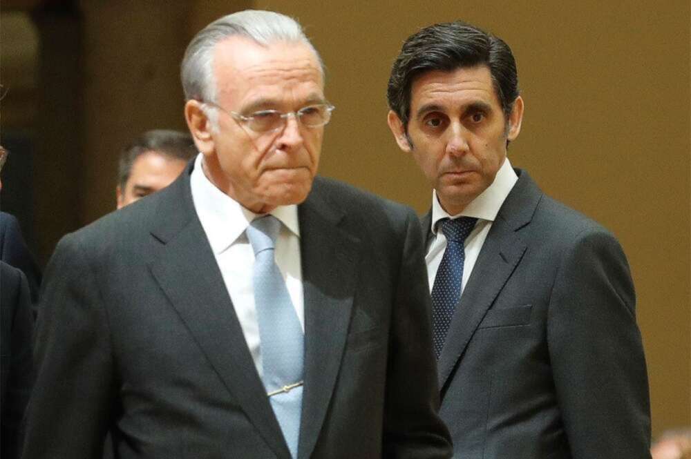 Isidro Fainé, presidente de Criteria Caixa y José María Álvarez-Pallete, presidente de Telefónica