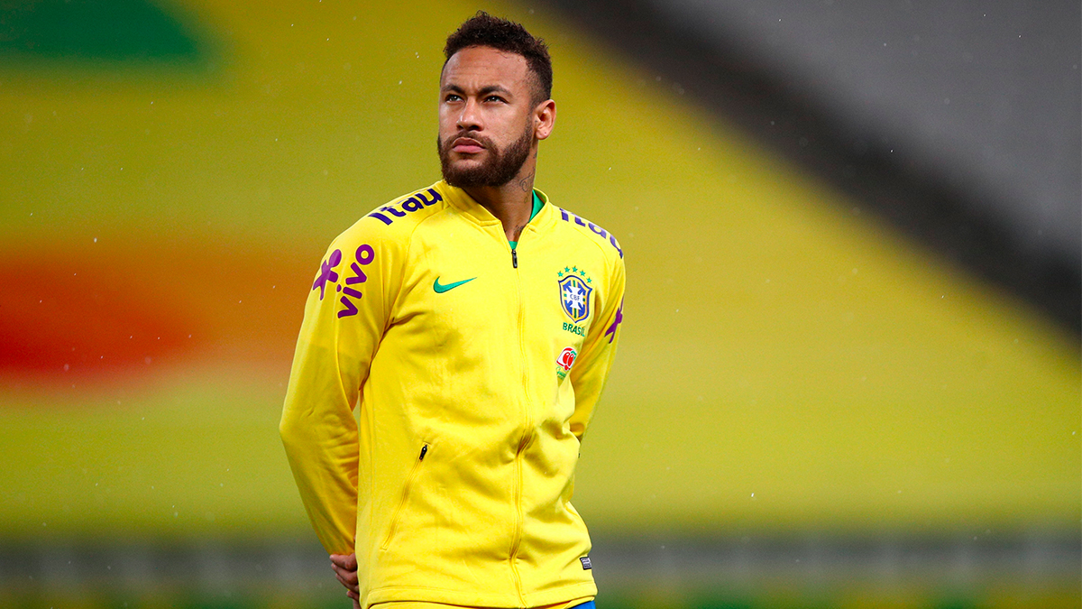 Neymar, jugador de la Selección de Brasil