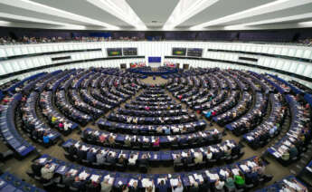 Foto del plenario del Parlamento Europeo en su sede de Estrasburgo, cuya sesión arranca el próximo lunes 11.