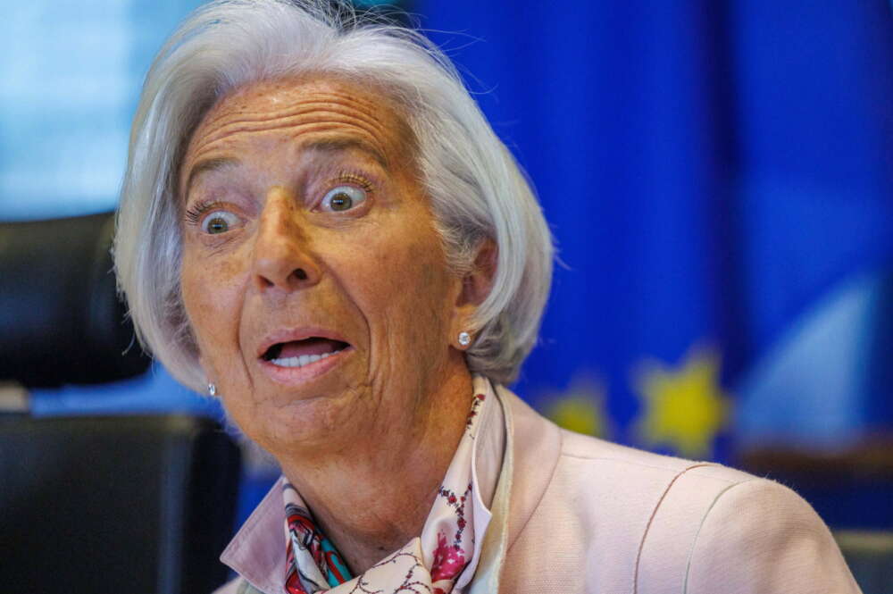 La presidenta del Banco Central Europeo (BCE), Christine Lagarde. EFE/EPA/OLIVIER MATTHYS
