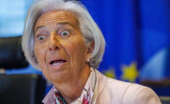 La presidenta del Banco Central Europeo (BCE), Christine Lagarde. EFE/EPA/OLIVIER MATTHYS