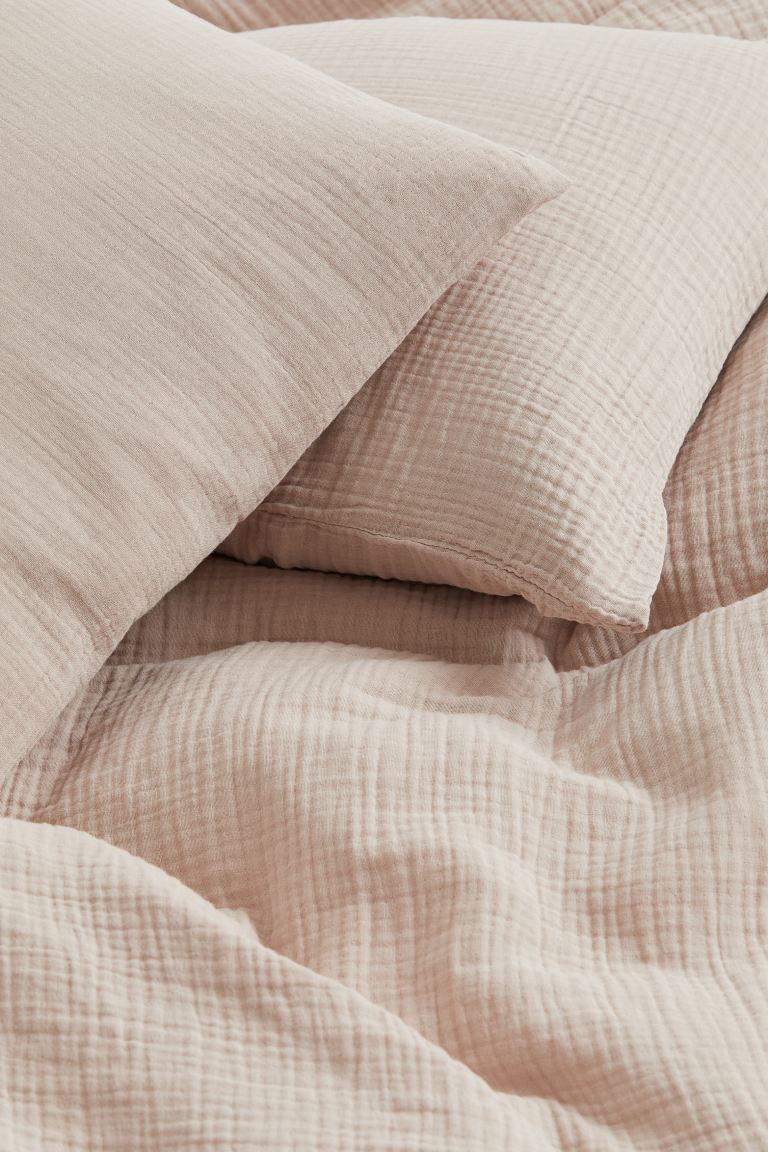 El set de ropa de cama de muselina de H&M Home