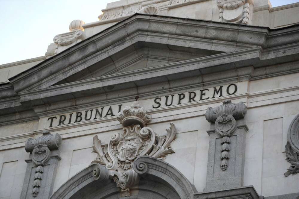 Fachada del Tribunal Supremo. Foto EFE