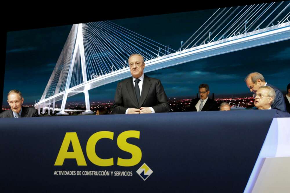 Florentino Pérez, presidente de ACS, en la Junta de Accionistas de ACS. EFE