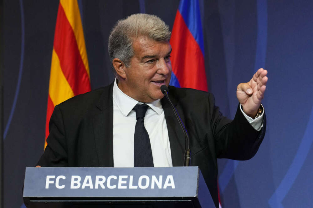 Joan Laporta, presidente del Barça