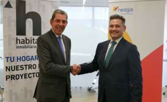 José Carlos Saz, CEO de Habitat Inmobiliaria y Raúl Suárez, consejero delegado de Nedgia. Foto: Naturgy