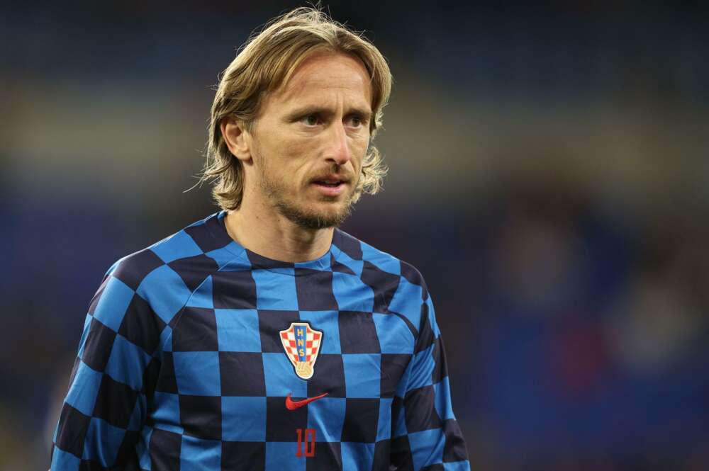 Luika Modric con la Selección de Croacia