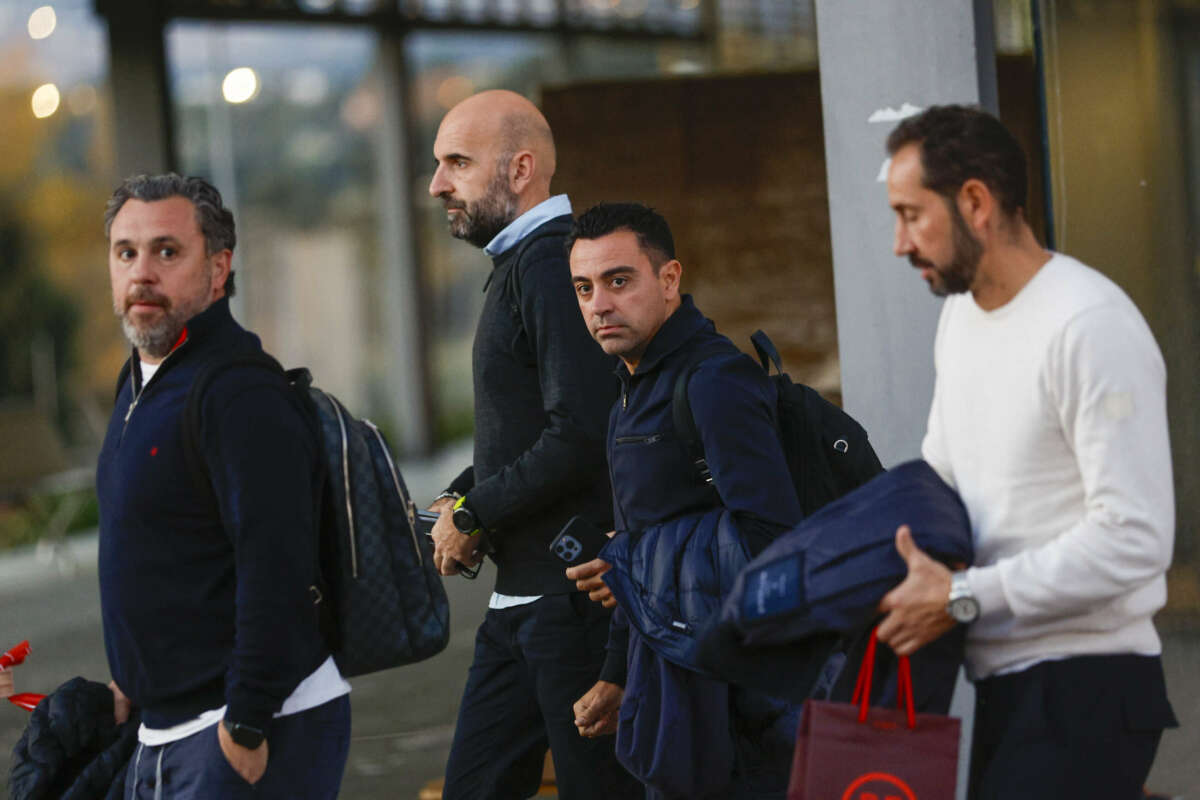 Xavi Hernández, técnico del Barça